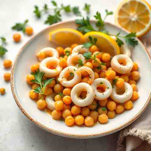 Seafood - Easy Chickpea & Squid Recipe (GF/DF)
